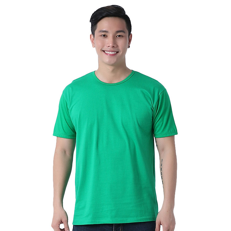 Áo Thun Cổ Tròn Nam MihaFashion NaTron-XK- Xanh Két
