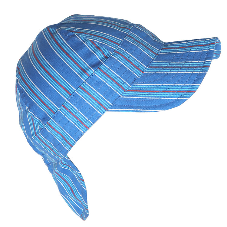 Nón Trẻ Em Lưỡi Trai Đáp Sau Ninh Khương Họa Tiết Sọc 253 - Xanh Đậm