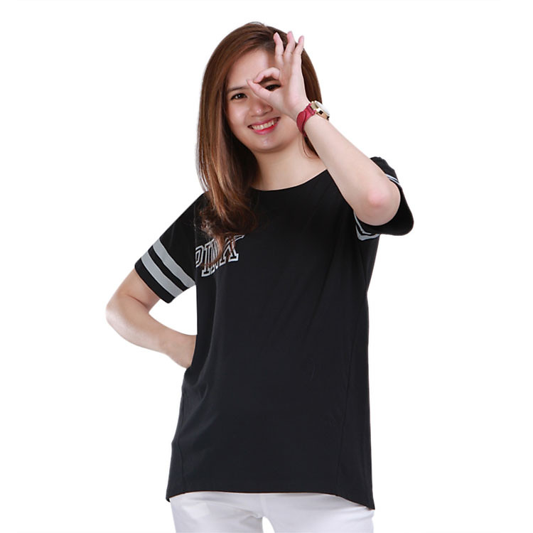 Áo Thun Bầu Viền Tay AnnaNina 506960BK PINK - Đen