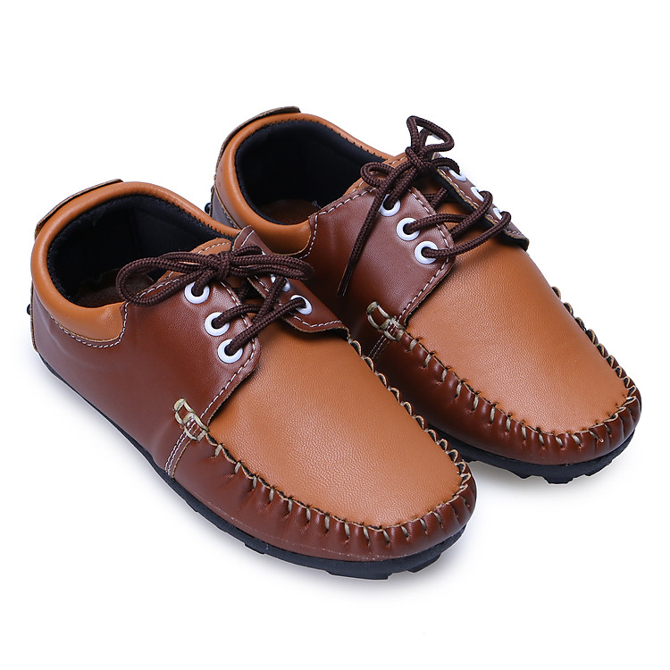Giày Mọi Bé Trai Cột Dây AZ79 BTM0150002 - Nâu