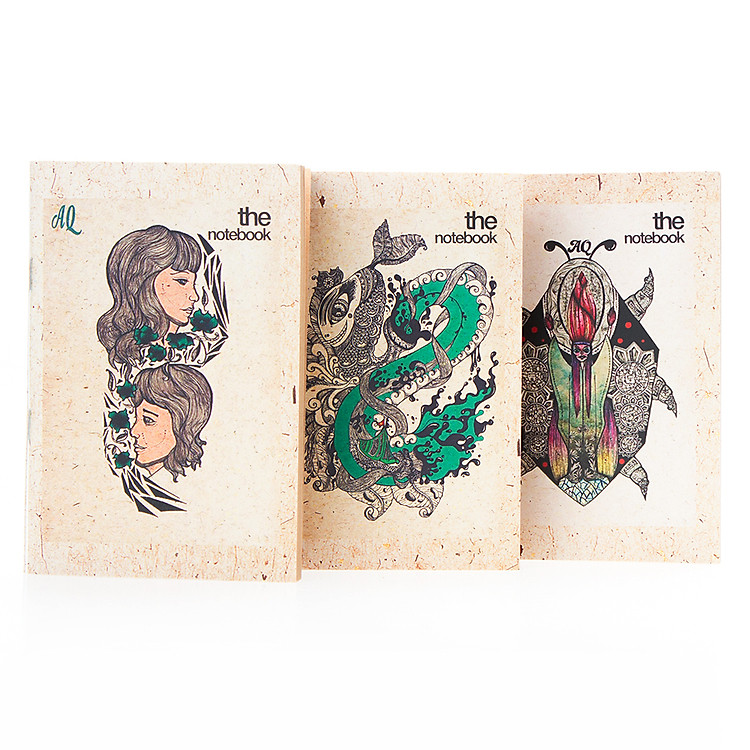 Bộ Ba Sổ Tay Vintage AQ Art