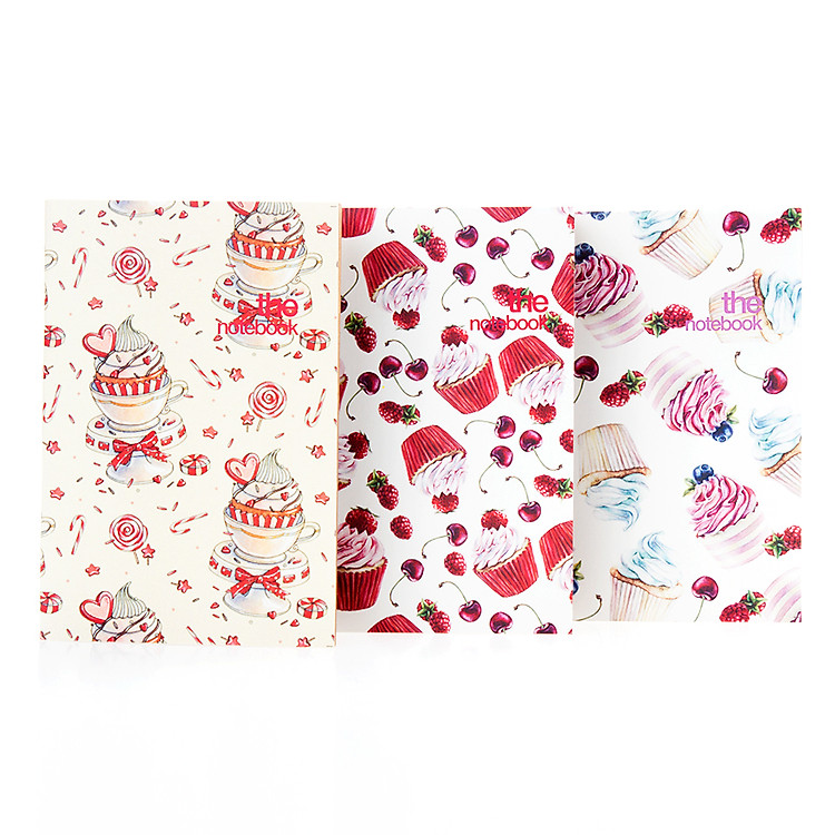 Bộ Ba Sổ Tay Vintage Bánh Kem