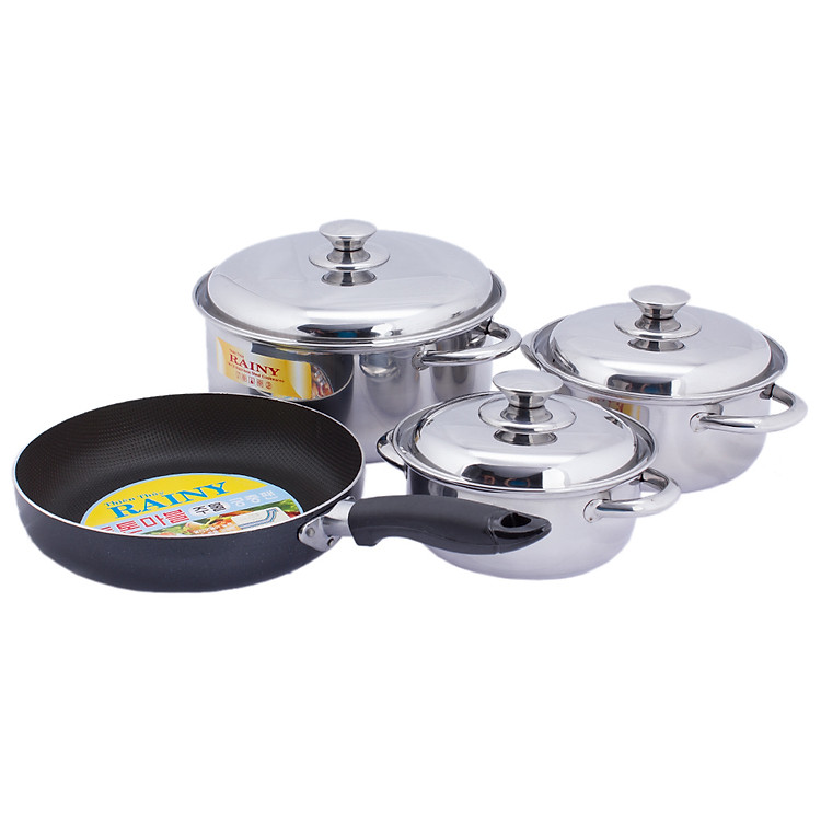 Bộ 3 Nồi 1 Chảo Rainy RN07TT