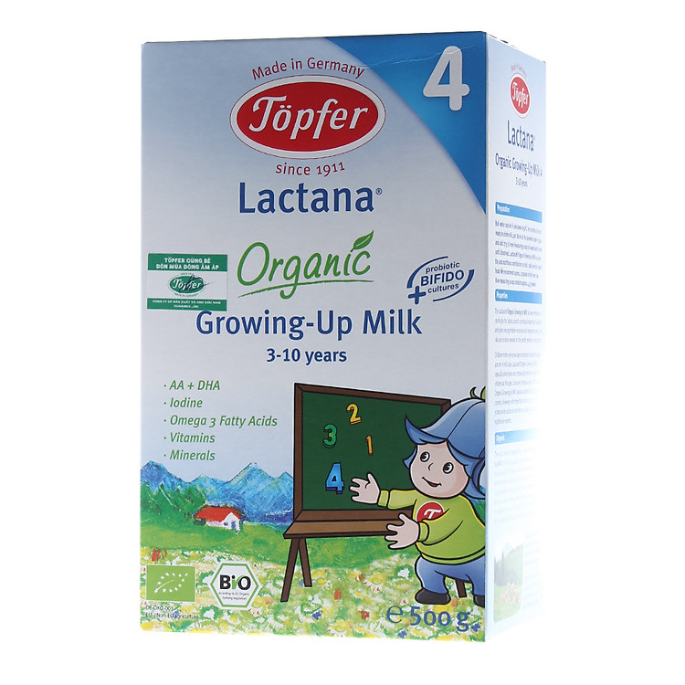 Sữa Topfer Bio 4 Dành Cho Trẻ Từ 3 - 7 Tuổi (500g)