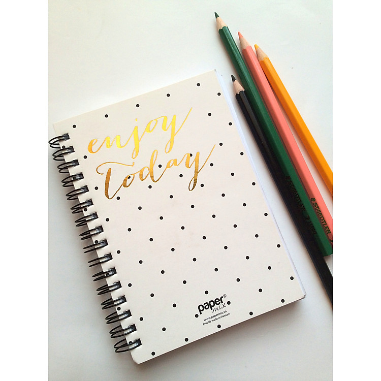 Sổ Tay Papermix Chấm Bi - Enjoy Today