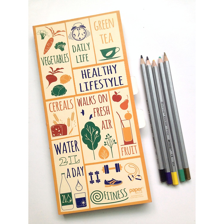Sổ Tay Kraft Papermix - Healthy Lifestyle