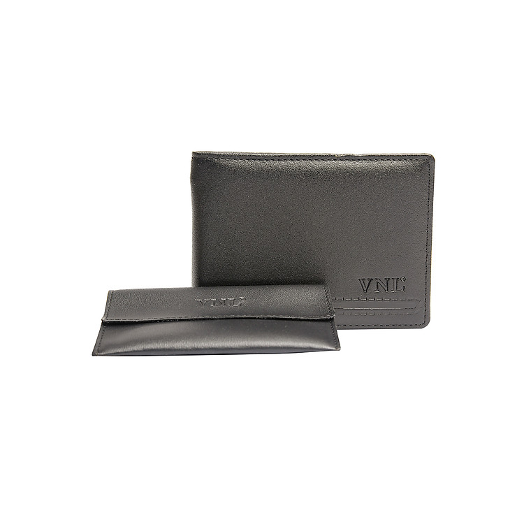 Combo Ví Nam + Ví Đựng Card Visit Da Thật Cao Cấp Da Giày Việt Nam VNLVN2TK16NQ - Màu Đen