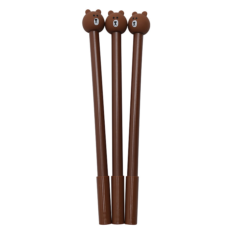 Combo 3 Bút Kim Nước - Gấu Nâu