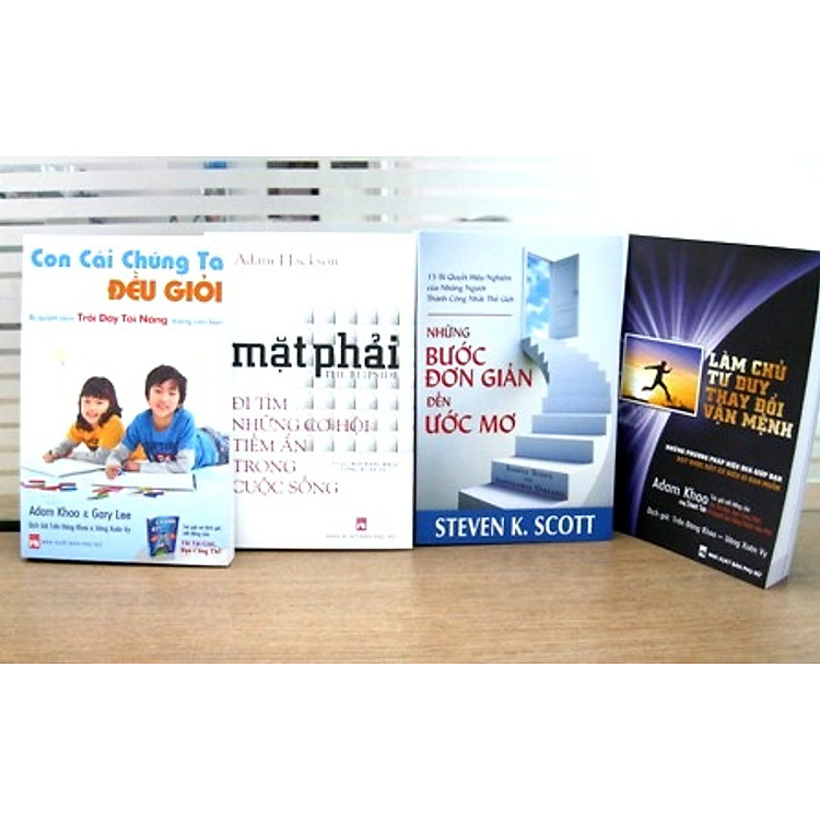 Sách Bộ 4 Cuốn Kỹ Năng Sống: Mặt Phải, Làm Chủ Tư Duy - Thay Đổi Vận Mệnh, Những Bước Đơn Giản Đến Ước Mơ, Con Cái Chúng Ta Đều Giỏi