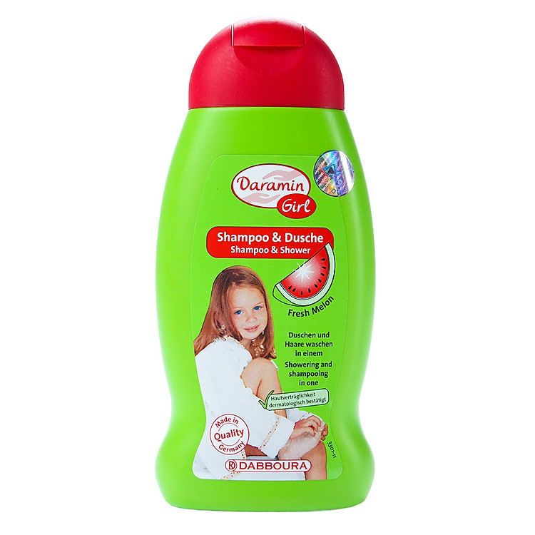 Dầu Gội Và Sữa Tắm Cho Bé Gái Daramin Hương Dưa Hấu 330006 (250ml)