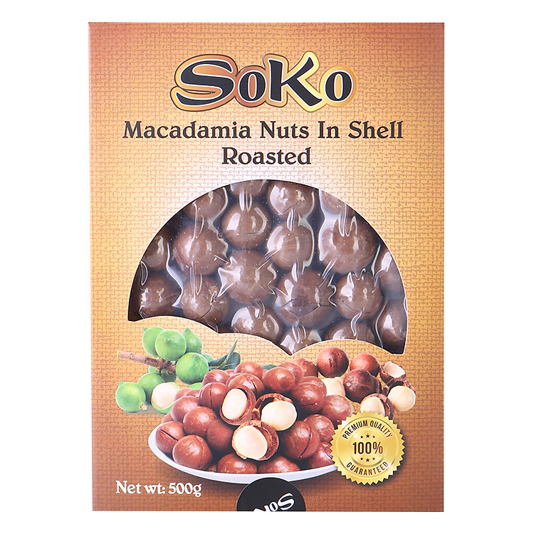 Mắc Ca Nguyên Vỏ Soko (500g)