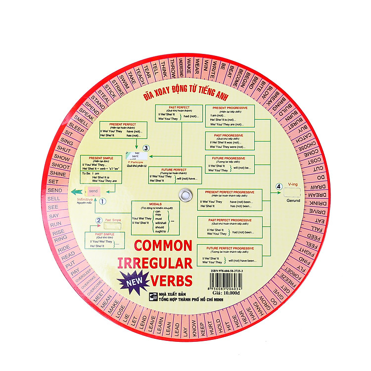 Sách Đĩa Xoay Động Từ Bất Qui Tắc Tiếng Anh (Tái Bản)
