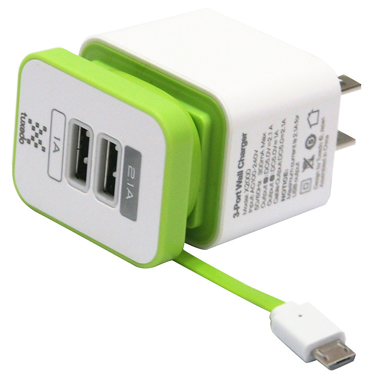 Adapter Sạc Tuxedo Minibox 3 Cổng USB - Hàng Chính Hãng