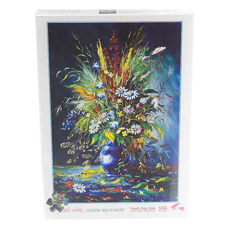 Combo Tranh Xếp Hình Tia Sáng Sắc Nắng & Khung Hình Giấy (925 Mảnh)