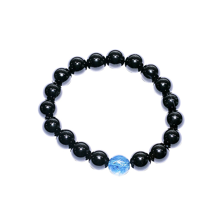 Vòng Tay Đá Obsidian Mix Đá Topaz VD17010 (8mm)