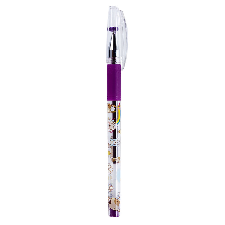 Bút Gel Crown HJR - 500S 0.36mm (Poomi, Mực Tím)