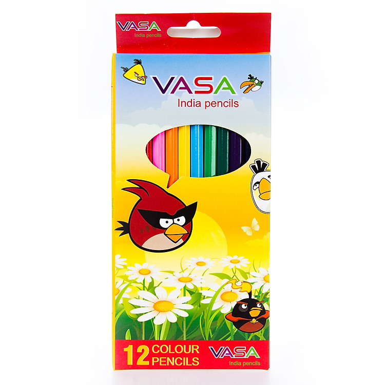 Hộp Bút Chì Màu Vasa Dài (12 cây)