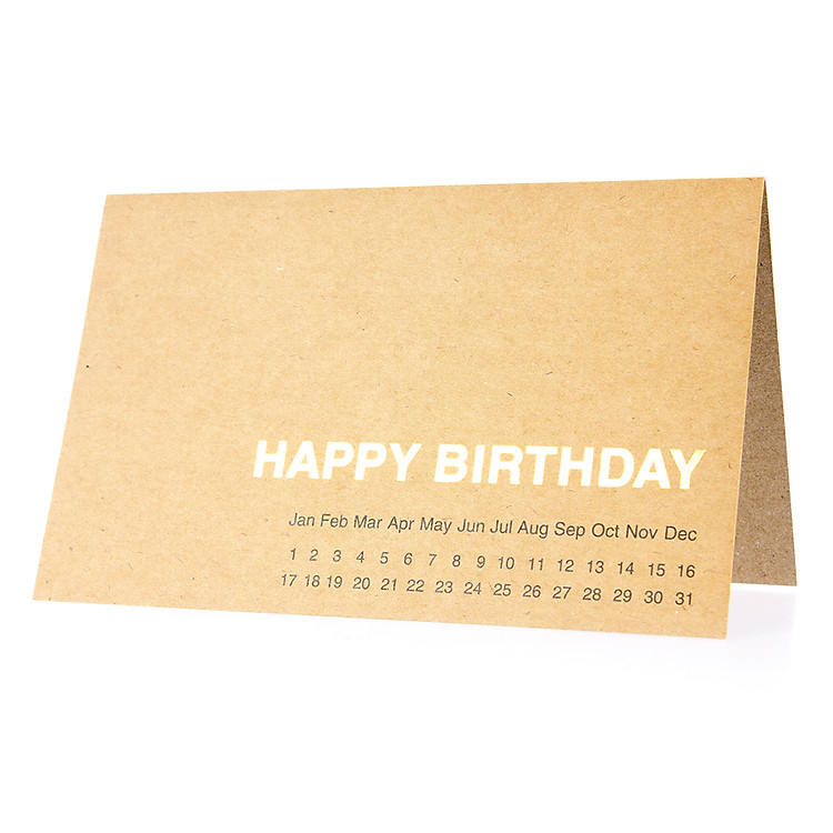 Thiệp Happy Birthday (PGK 22) - Nâu