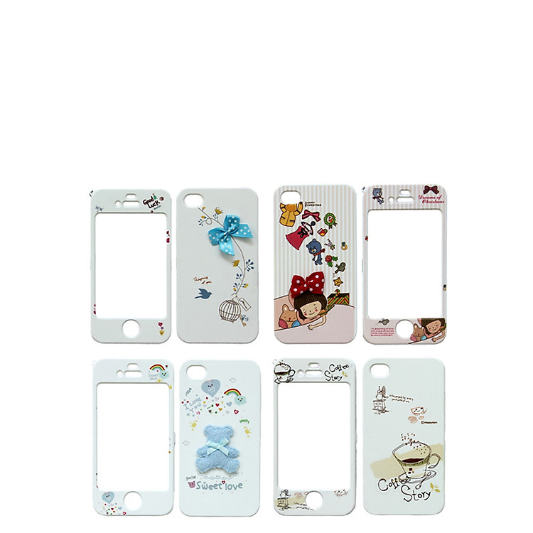 Case 2 Mặt Happymori Hàn Quốc Cho iPhone 4/ 4S