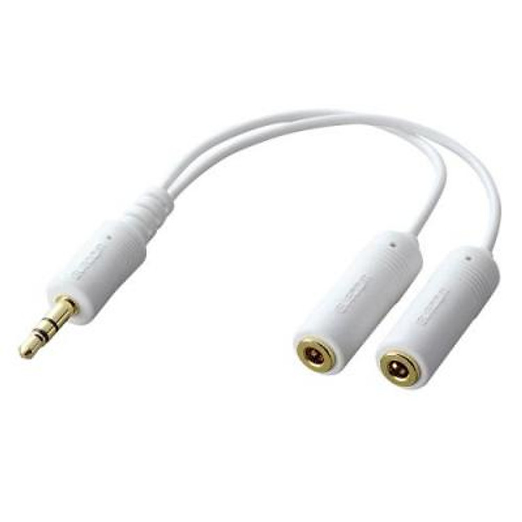 Dây Cáp Chia 2 Cực Âm Jack 3.5mm Cho Ipod Elecom IPC-AS