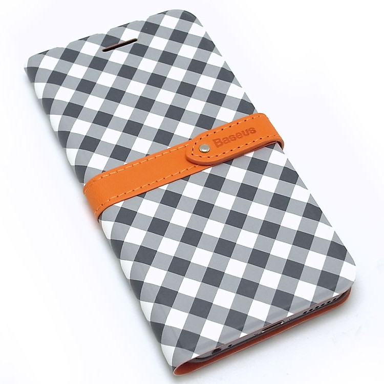 Bao Da Baseus Coulor Match Cho iPhone 6 - Caro Đen