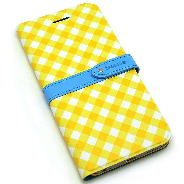 Bao Da Baseus Coulor Match Cho iPhone 6 - Caro Vàng