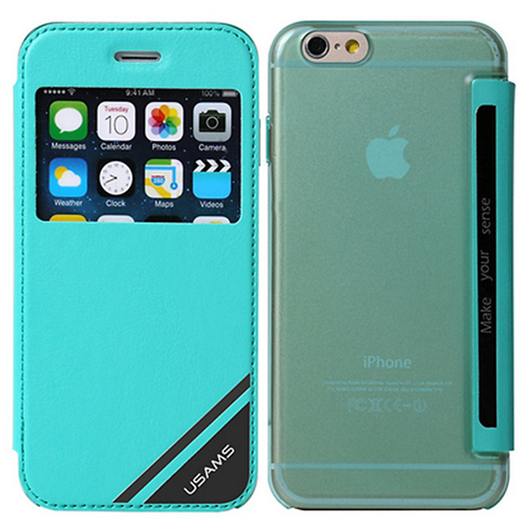 Bao Da Usams Viva Series Cho iPhone 6 - Xanh