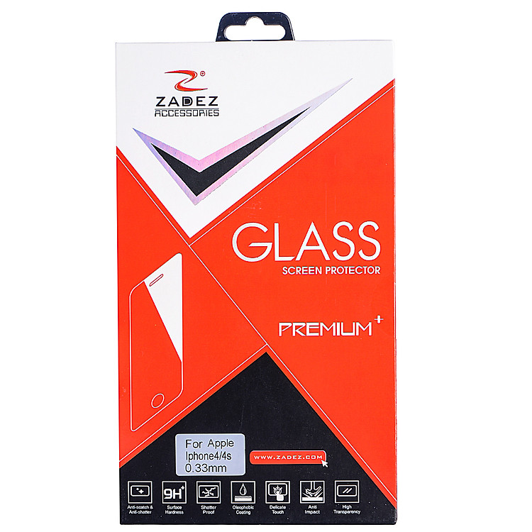 Miếng Dán Màn Hình Zadez ZM-GSP653 Cho iPhone 4/4S - Hàng Chính Hãng