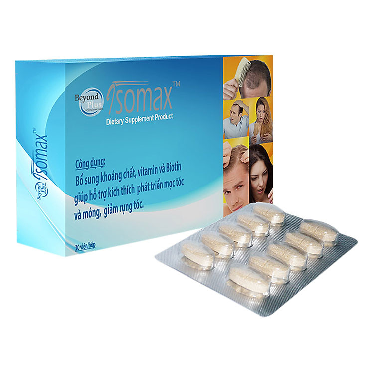 Thực Phẩm Chức Năng Viên Uống Kích Thích Mọc Tóc Và Móng, Giảm Rụng Tóc ISOMAX Beyond Plus - ISOMAX_001_IDS