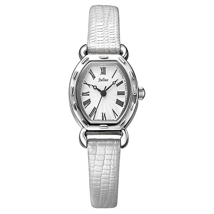 Đồng Hồ Nữ Dây Da Julius JA - 544 (21mm) - Dây Trắng