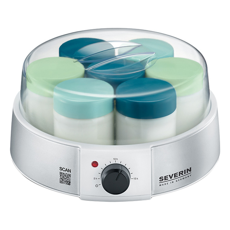 Máy Làm Sữa Chua Severin JG 3525 - Trắng Xanh - Hàng Chính Hãng