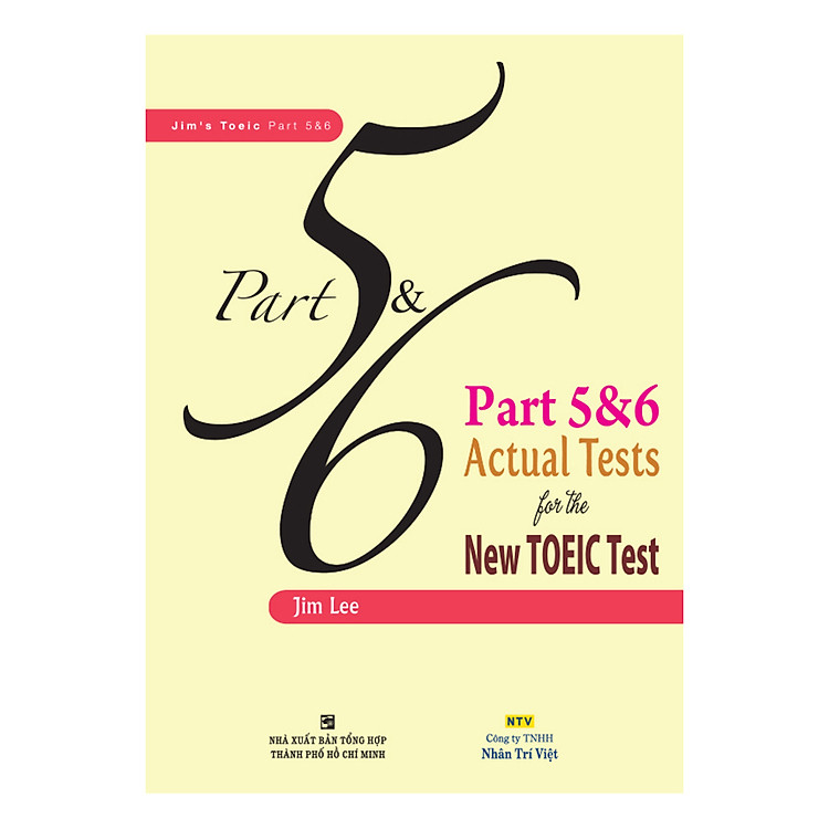 Mua tại Newshop :Part 5&6 Actual Tests For The New TOEIC Test