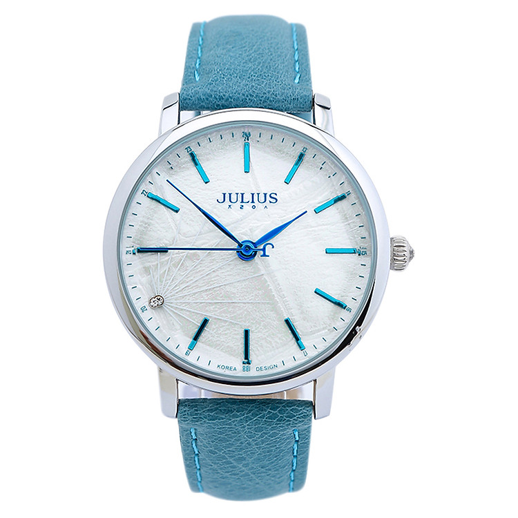 Đồng Hồ Nữ Dây Da Julius JU1146 - Xanh Dương