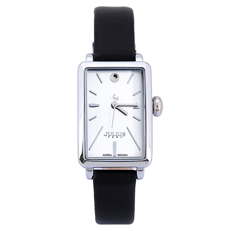 Đồng Hồ Nữ Dây Da Julius JU1156 - Đen Trắng