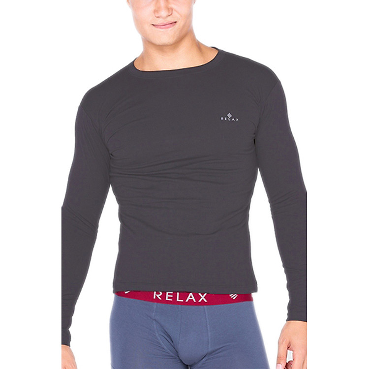 Áo Cổ Tròn Tay Dài Relax RTKA010 - Tiêu Đen