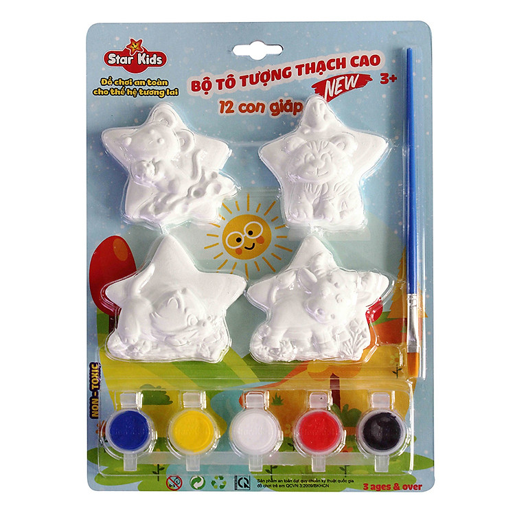 Bộ Tô Tượng Chuột, Trâu, Cọp, Mèo STAR KIDS K - 102/1