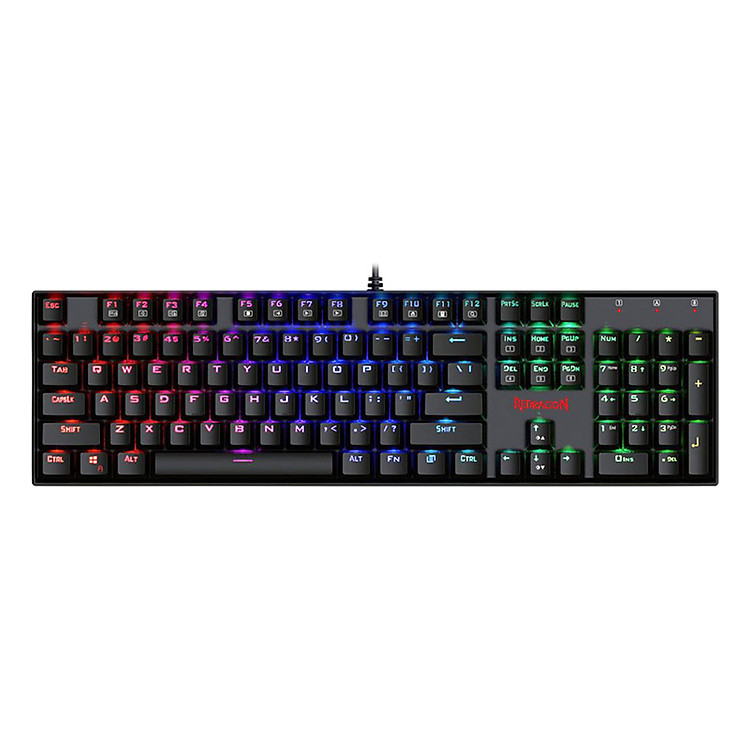 Bàn Phím Cơ Có Dây Redragon Vara K551 RGB Blue Switch Full-size - Hàng Chính Hãng