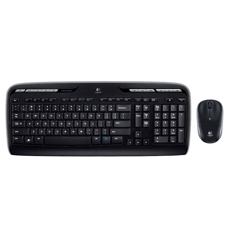 Bộ Bàn Phím Chuột Không Dây Logitech MK320 - Hàng Chính Hãng