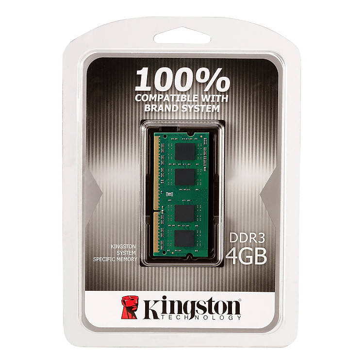 RAM Laptop Kingston 4GB DDR3L 1600 SODIMM 1.35V - KCP3L16SS8/4FR - Hàng Chính Hãng