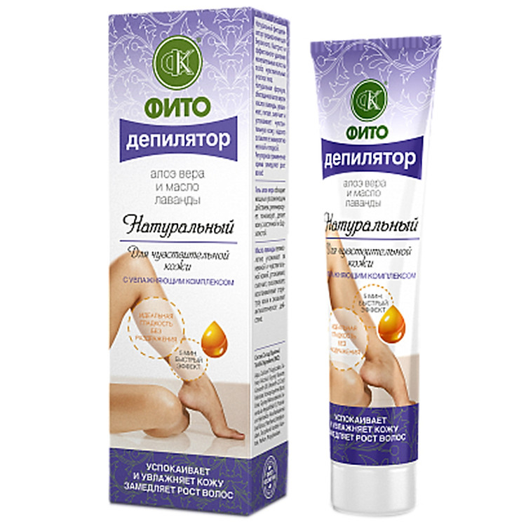 Kem Tẩy Lông Hữu Cơ Fitocosmetics Chiết Xuất Lô Hội Oải Hương Dành Cho Da Nhạy Cảm (100ml)