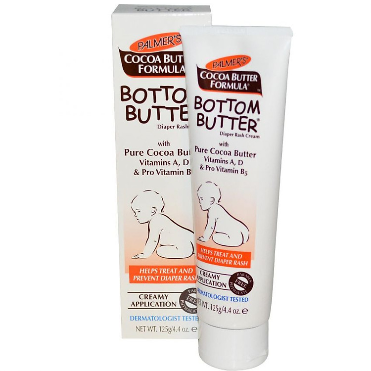 Kem Hỗ Trợ Điều Trị Và Ngăn Ngừa Hăm Tã Cho Bé PALMER'S Bottom Butter Zinc Oxide Formula - 4058 (125g)
