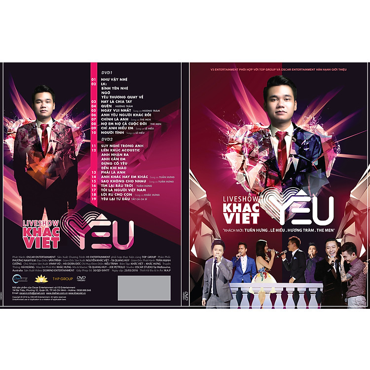Liveshow Khắc Việt - Yêu (DVD)