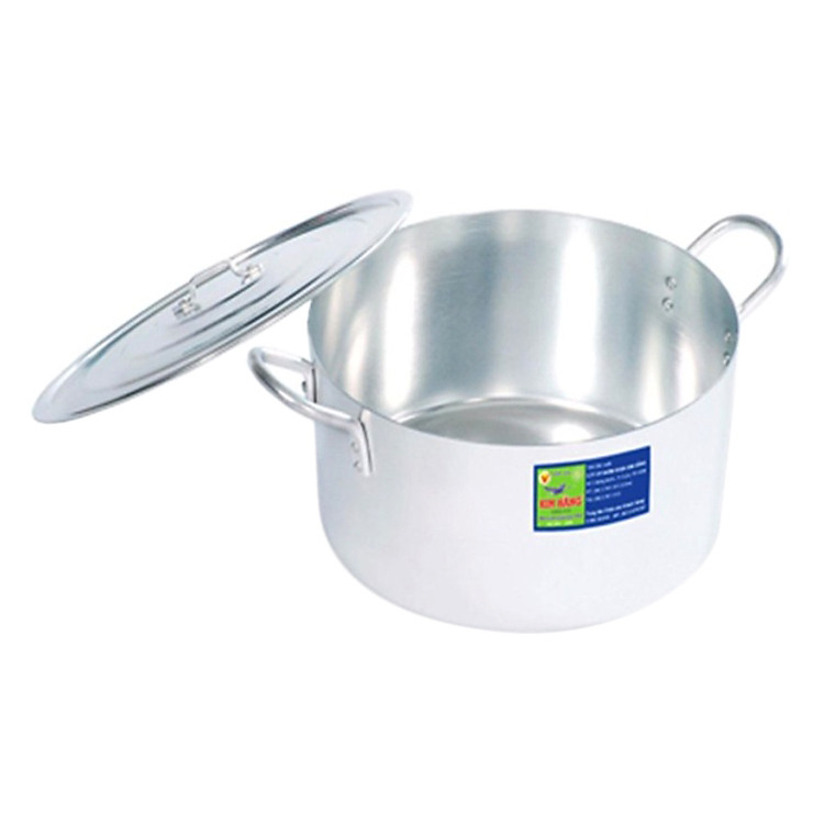 Nồi Nhôm Đặc Biệt Quai Tròn Xi Bóng Kim Hằng KHG1341 KHNDBQT24 (4.9L)