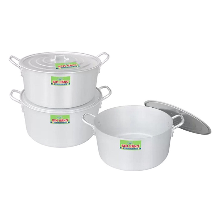 Bộ 3 Nồi Đặc Biệt Quai Tròn Xi Bóng T3 Nhỏ Kim Hằng KHG 0333 KHNDBQTT3N