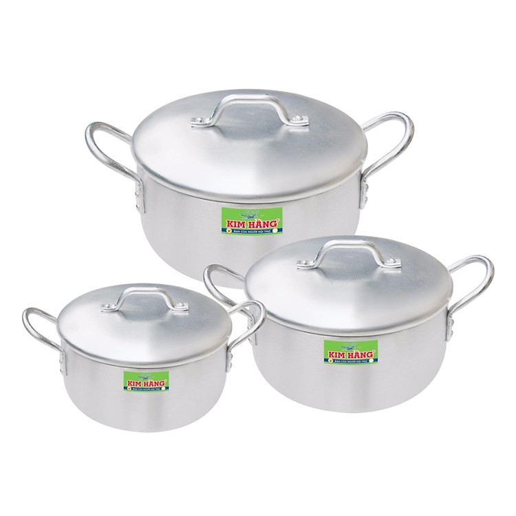 Bộ 3 Nồi Nhật Kim Hằng KHNNT3N0076 T3 (1.4L - 2.9L - 5.0L)