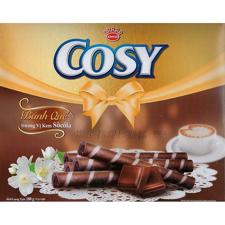 Bánh Quế Kinh Đô Cosy Vị Socola Hộp 288g