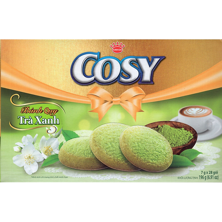 Bánh Quy Kinh Đô Cosy Trà Xanh Hộp 196g