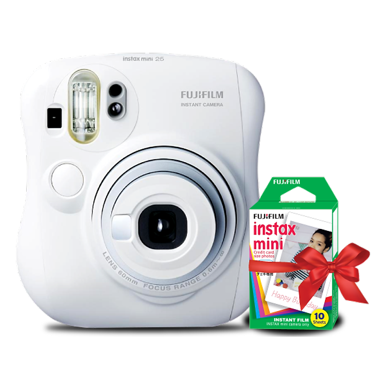 Máy Ảnh Fujifilm Instax 25 - Trắng - Hàng Chính Hãng