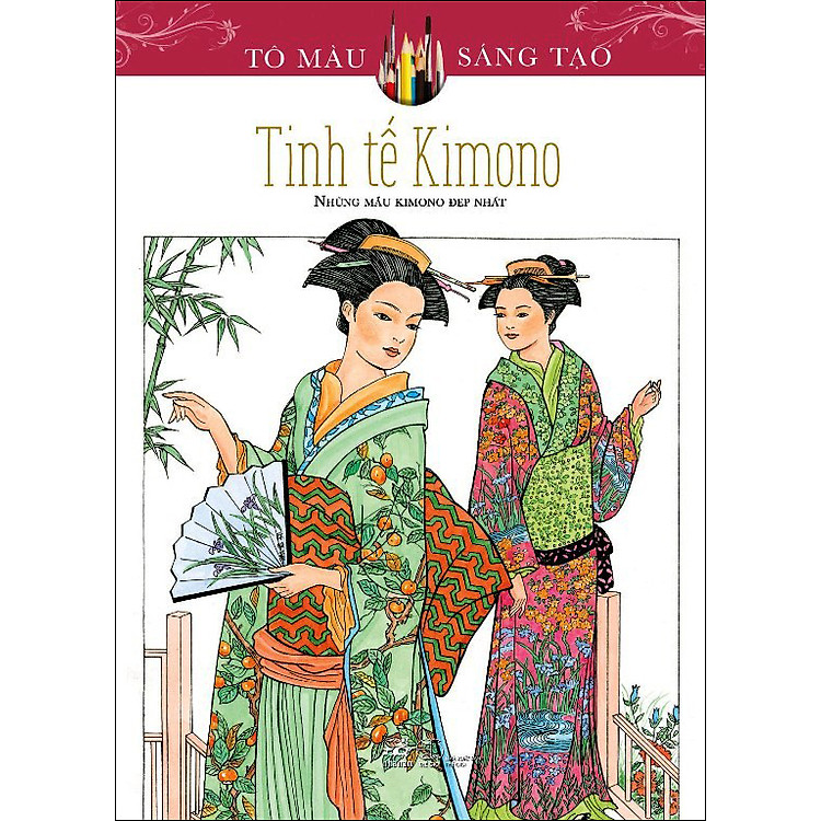 Sách Tô Màu Sáng Tạo - Tinh Tế Kimono