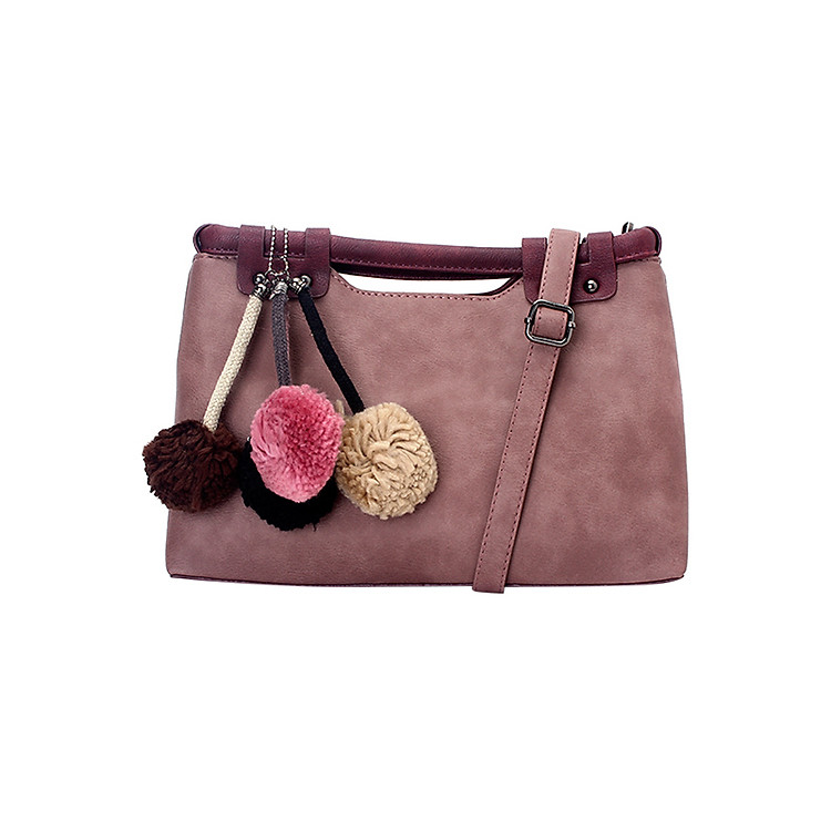 Túi Xách Thời Trang Vintage KNT - Hồng - KNT08